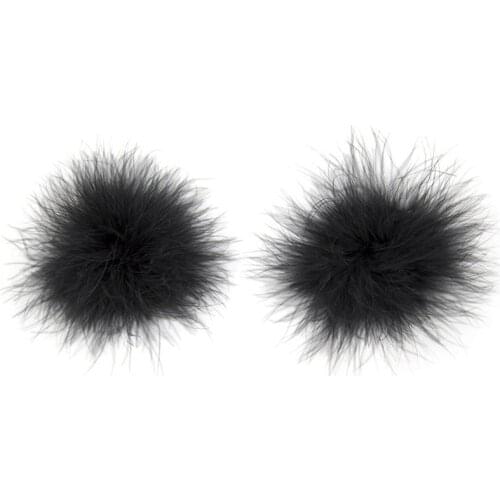 Sexy Women Nipple Cover Flirting Nipple Covers Nipples Pasties Stickers Plush Boob Tape Pole Dance Breast Sticker