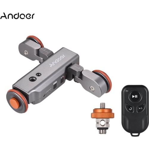 CZ Andoer L4 PRO Motorized Camera Video Dolly Track Slider Remote Control Mini Slider Skater for Canon Nikon Sony Camera Phone