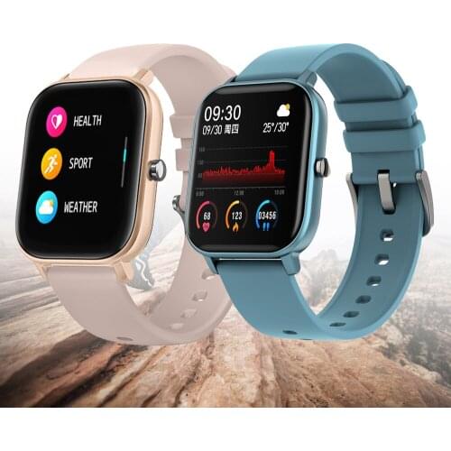 2021 New 1.4 inch Fitness Tracker Smart Watch Men Full Touch Blood Pressure Smart Women GTS Smartwatch for IPhone Huawei Xiaomi