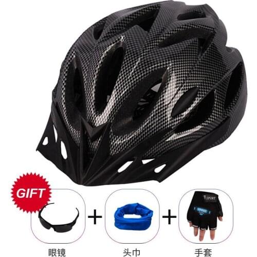 4 Pcs Ultra light mens and womens mountain bike helmets, safety, riding, mountain bike, integrated, mountain bike, racing