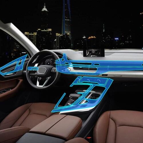 Car-Styling New Car Interior Trim Dashboard Clear Paint Protective Film Stickers for Audi Q7 2012-2019