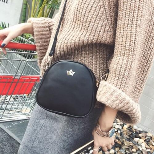 Bags for Women 2020 New Shoulder Bag Fashion Handbag Phone Purse Imperial Crown Pu Leather Women Small Shell Crossbody Bag