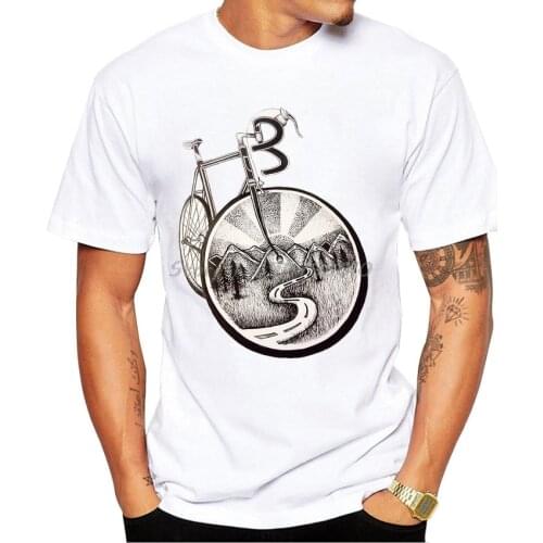 Bicycle Classic Men T-shirt Madonna Del Ghisallo - The Patron Saint Of Cycling T-Shirt Funny Bike Design Casual Hip Hop Boy Tees