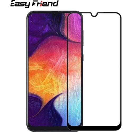 For SamsungGalaxy A10s A20s A30 A40s A50 A70 A80 A90 Screen Protector Black Protective Film Guard Full Cover Glue Tempered Glass
