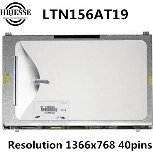 For Samsung NP300E5A NP300V5A NP305V5A LCD Display LTN156AT19-001 LTN156AT19 LCD matrix Screen Slim 1366*768 40pins
