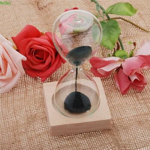 1Pc Awaglass Hand-blown Timer clock Magnet Magnetic Hourglass ampulheta crafts sand clock hourglass timer Gift Home Decor