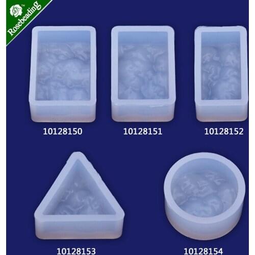 1 piece DIY Silicone Pendant Mould Water Wave Charm Jewelry Handmade Jewelry Tools Equipments