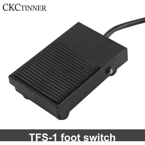 1pcs TFS-1 unit foot switch controller SPDT 1 pedal switch with automatic reset line 2M and 16cm Two wire gauges