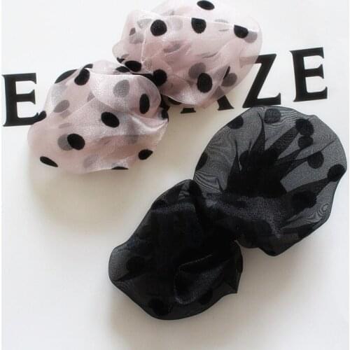 10pcs/lot Lovely Black Dot Pink Bows Big Size Hair Clip Modish Girls 13cm Bow Kids Hairpin Teenagers Hair Accessory Korean Style