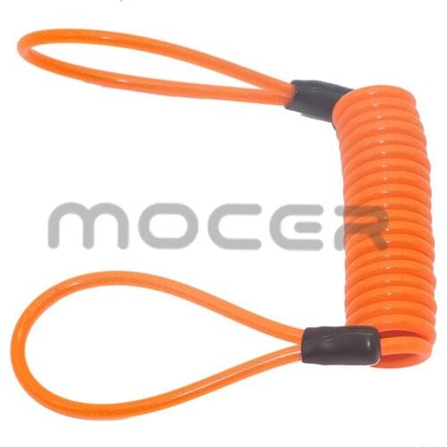 120cm Anti Thief Motorbike Wheel Alarm Disc Lock Security Disc Brake Bag And Reminder Spring Cable Warning Rope
