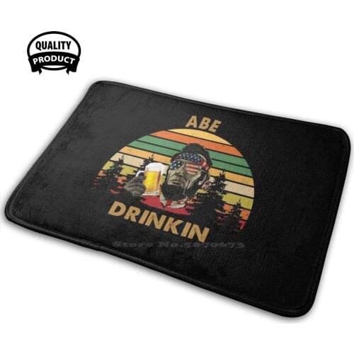 Abe Drinkin Vintage American Flag 4Th Of July 3D Household Goods Mat Rug Carpet Cushion Abe Drinkin Vintage American Flag 4Th