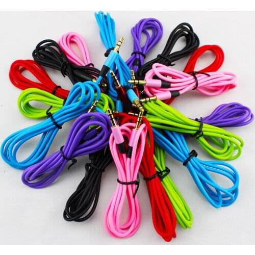 3.5mm audio cable cord Car Aux Extension Cable 120cm for headphone for mp3 mp4 colorful 200pcs/lot