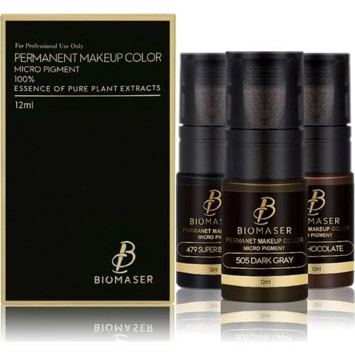Biomaser Tattoo Ink Professional Semi Permanent Makeup Paint Microblading Pigment Eyebrow/Eyeliner/Lip Pigmento Tattoo Supplies
