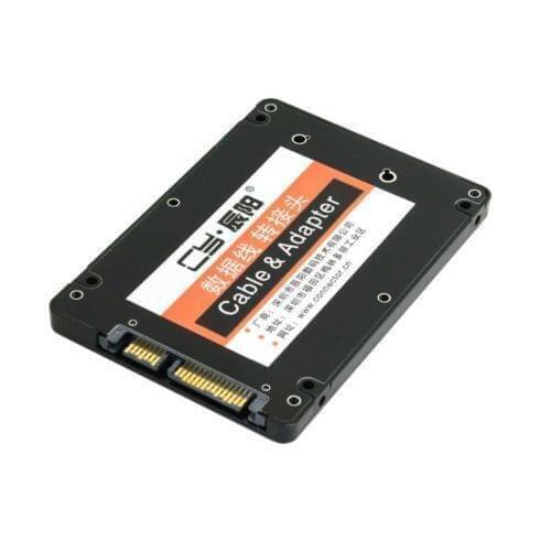 Cablecc Chenyang Mini PCI-E mSATA SSD to 2.5" SATA Hard Disk Enclosure Case Converter Adapter Blacm Color