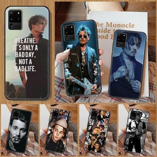 Johnny Depp Phone case For Samsung Galaxy Note 4 8 9 10 20 S8 S9 S10 S10E S20 Plus UITRA Ultra black painting shell trend prime
