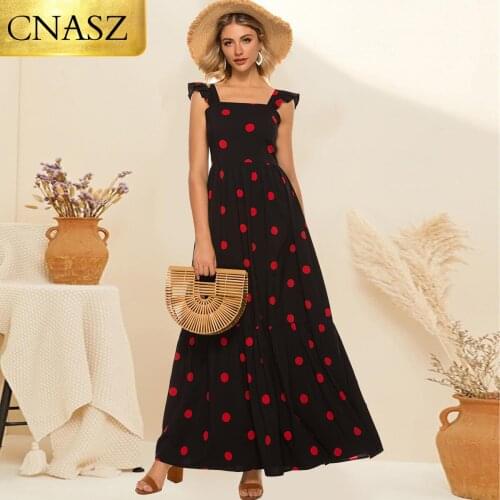 CNASZ Black Summer Dresses
