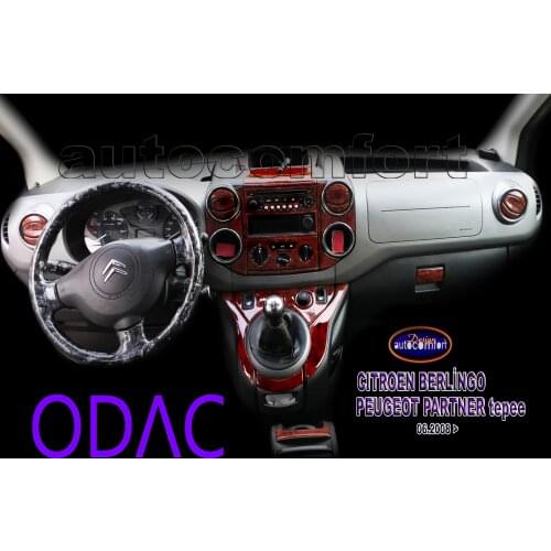 For Citröen Berlingo and Peugeot Partner, Dashboard Kit, ODAC Tuning, Interior Stickers, Coating, Cover, Car Accessories