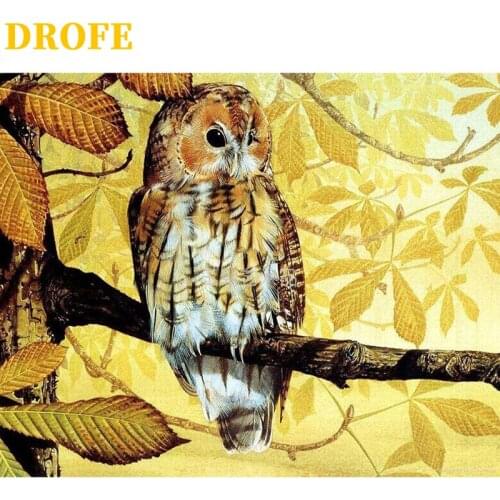 DROFE DIY Frame Snow horses Painting By Numbers modern mural acrylic pigment unique home decoration hand gift 40x50cm