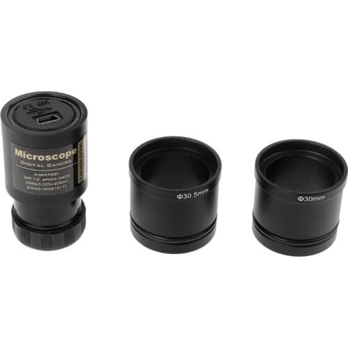 CMOS 2.0MP USB Electronic Eyepiece Microscope Camera Mounting Size 23.2mm with Ring Adapters 30mm 30.5mm