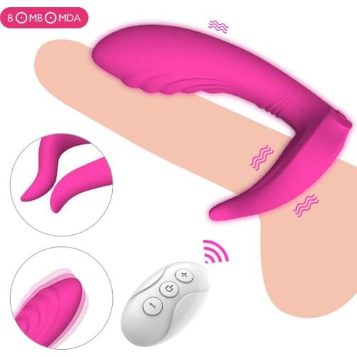 Dildo Vibrator 7 Mode Vibrating Silicone Anal Vagina Clitoris Stimulator Wearable Erotic Sex Toys for Women Prostate Stimulator
