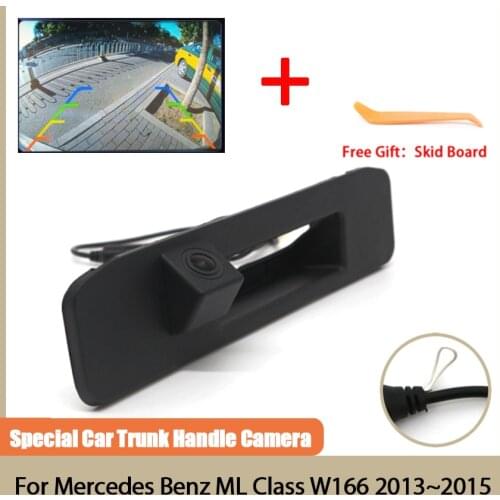CCD HD Car Trunk Handle Rear View Camera CCD Night Vision Reverse Parking Camera For Mercedes Benz ML Class W166 2013 2014 2015