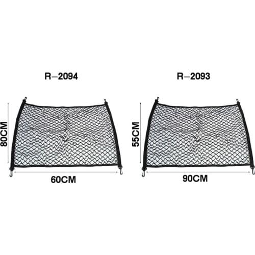 Car Trunk Pocket 60*80/90*55CM Elastic Strong Nylon Cargo Luggage Storage Organizer Net Mesh Storage Bag Pocket Car Accessories