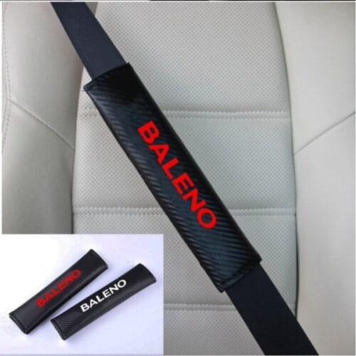 PU Fashion Car Seat belt shoulder Pads Car Seat Belt Cover for Suzuki Baleno