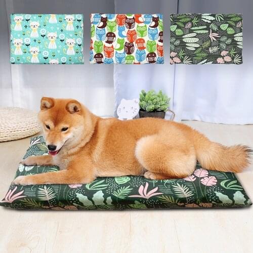 Fashion Printed Pet Dog Mat Bed Soft Winter Dog Blanket Sleep Mat Sofa Cushion For Small Medium Dogs Cats Pet Supplies