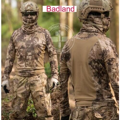 Military Tactical Hunting T Shirt Camping Hiking Wild Survival Clothing Airsoft Outdoor Sports Gear