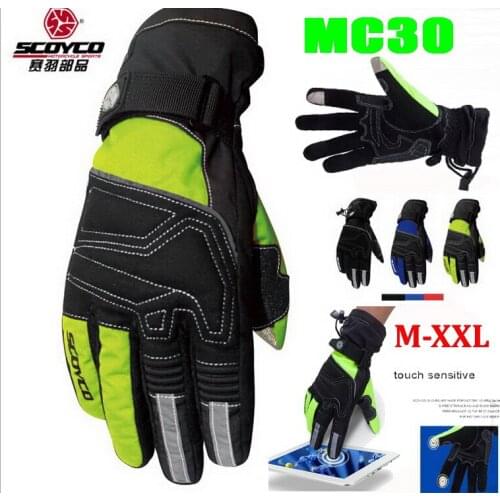 2019 New Scoyco parts waterproof weatherization riding gloves motorcycle gloves racing gloves MC30 of Oxford size M L XL XXL