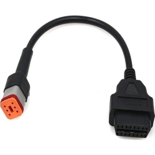 OBD2 Motorcycle Connector OBD 4Pin OBD 2 6Pin to 16Pin Adapter Cable OBD Diagnostic For Harley OBD Extension cable