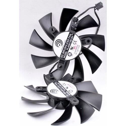 Original PLA09215B12H 12V 0.55A 2pin EVGA GTX750/GTX750Ti ACX graphics card cooling fan