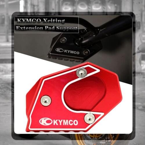 For KYMCO Xciting 250 300 350 400 400i 250i 300i 350i Motorcycle Kickstand Foot Side Stand Extension Pad Support Plate Enlarge