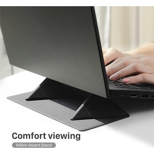 Genuine Nillkin Ascent Stand Portable Foldable Fiber PU Non-slip Magnet Holder Pad For 11.6 to 15.6 inches Laptop Notebook Tab