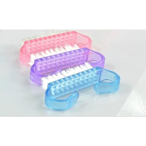 Professional Made High Fashion cleaning manicure nail scrub brush 50pcs/pack Nail Dust Clean Brush Manicure Pedicure Tool SNB011