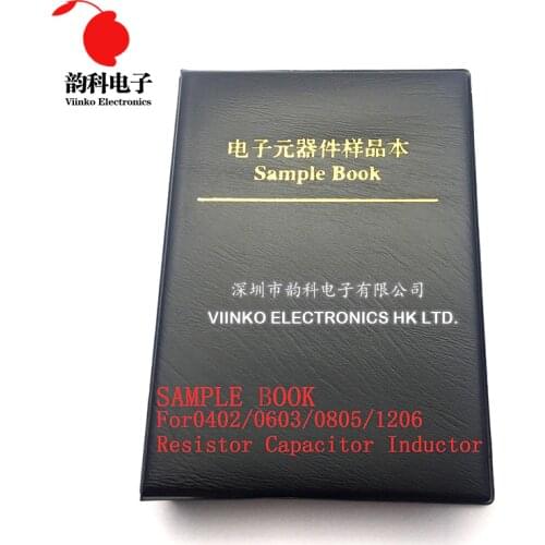 Resistor Capacitor Inductor Blank SMD Components Empty Sample Book For 0402/0603/0805/1206 Electronic Component with 20 pages