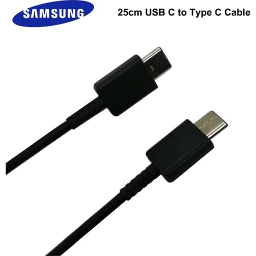Samsung Note 10 S20 S21 Plus Super PD 25W Fast Charger Cable 25cm 3A USB C to Type C Cable For Galaxy Note20 Ultra S20FE A71 A91