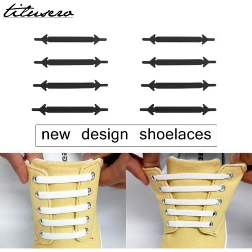 12pcs Elastic Silicone Shoelaces New Shoelaces Running No Tie Shoelaces All Sneakers Fit Strap Shoe Lace F074