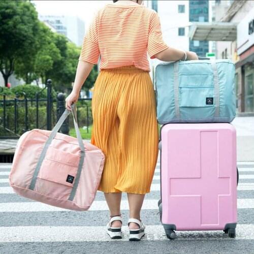 Foldable Large Capacity Travel Bag Multi-Function Pouch Travel Portable Storage Bag Home Storage Handbag Home Storage