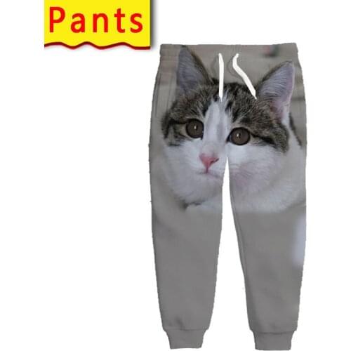 LIASOSO 3d Print Sweatpants Funny Cheetah Dog Tiger Casual Cool Jogging Pants Mens Women AUTUNM Shorts Pants Usa