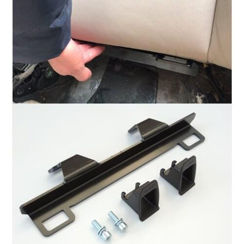 Steel Child Safety Seat Interface Set For Audi A4 A6 Latch Connector Bracket Seat Belt Buckle Bracket In Drivers Back Seat