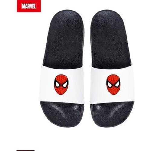 Disney 2021 Avengers Anime Slippers Spider-Man Iron Man Thor Men and Women Summer Slippers Non-slip Quick-drying Free Shipping
