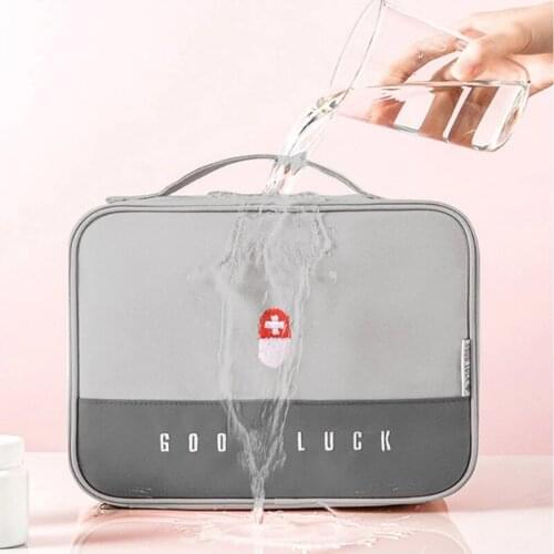 Thickened Medicine Container Large Pouch First Aid Kit Container for home Travel Set Survival Kit Storage Box First aid bag