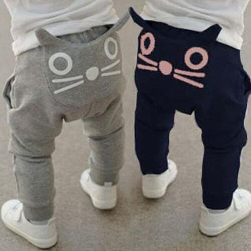 Spring Children Pants Kids Clothing Girls Boys Harem Baby Cotton Trousers