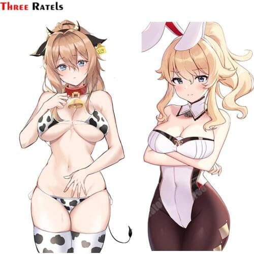 Three Ratels A451 Jean Gunnhildr Genshin Impact Vinyl Materal Anime Cartoon Sticker For Car-Styling Decor Auto Accessories Decal