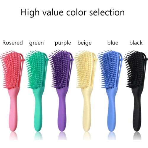 Eight-claw comb explosions multifunctional shunfa styling comb ribs massage big curved comb household