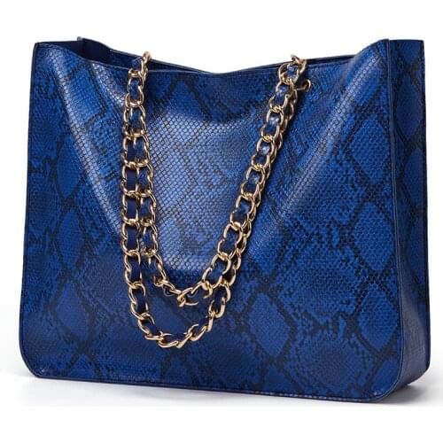 Women Bag 2021 New Winter Purses and Handbags Luxury Designer Fashion Snake Leather Shoulder Bag Causal Ladies Crossbody Bag