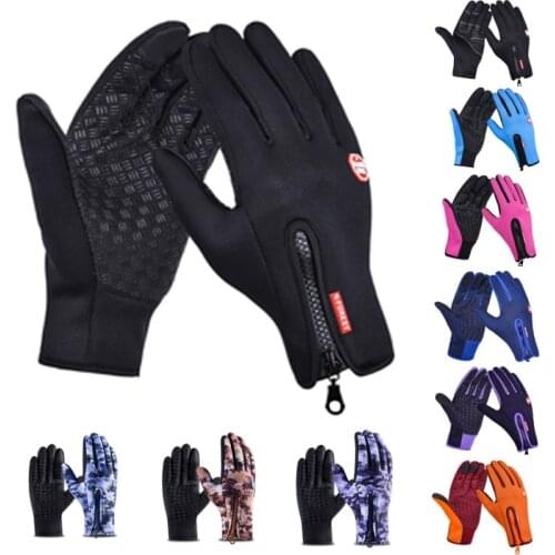 Winter Women Men Gloves Touch Screen Windproof Thermal Outdoor Ski Leisure Snowboarding Motorcycle Camping Warm Gloves