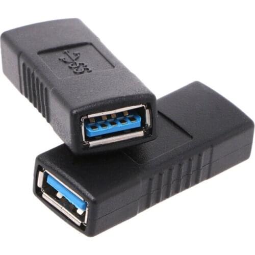 2Pcs Usb 3.0 Type A Female To Female Adapter Coupler Gender Changer Connector