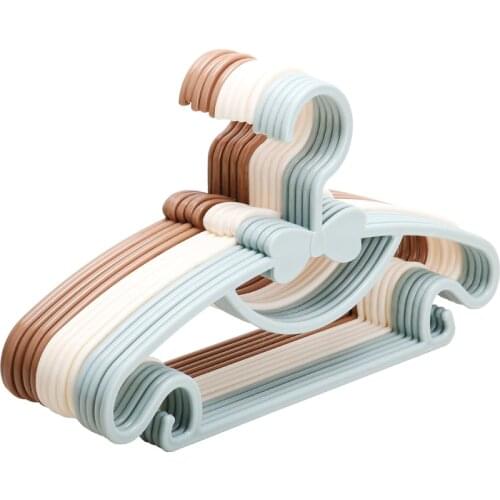 20pcs/lot 29.5cm Childrens Household Hangers Baby Hanger Plastic Hanger Small Clothes Hanging